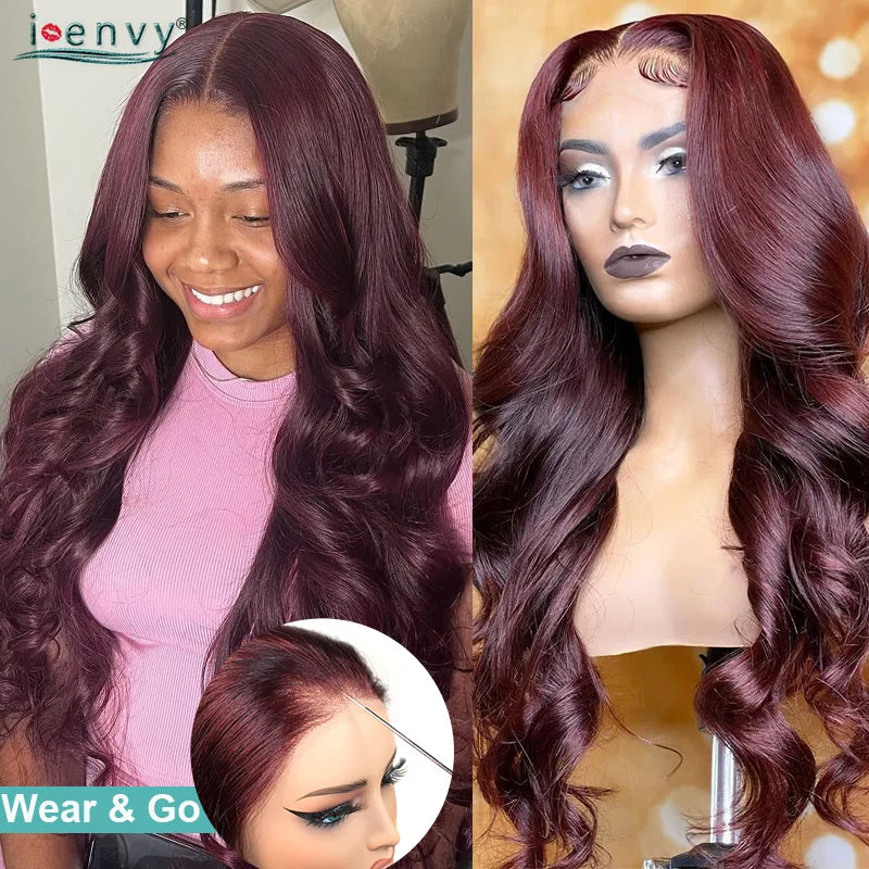 Glueless 9X6 Body Wave Wear & Go Ginger Orange