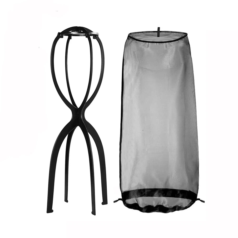Wig Stand And Wig Storage Bag