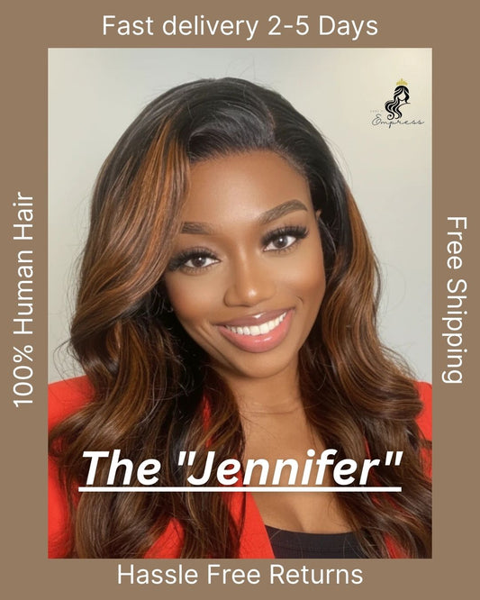 "The Jennifer" | Drawstring | Body Wave | Balayage Brown | 7x5 cap size