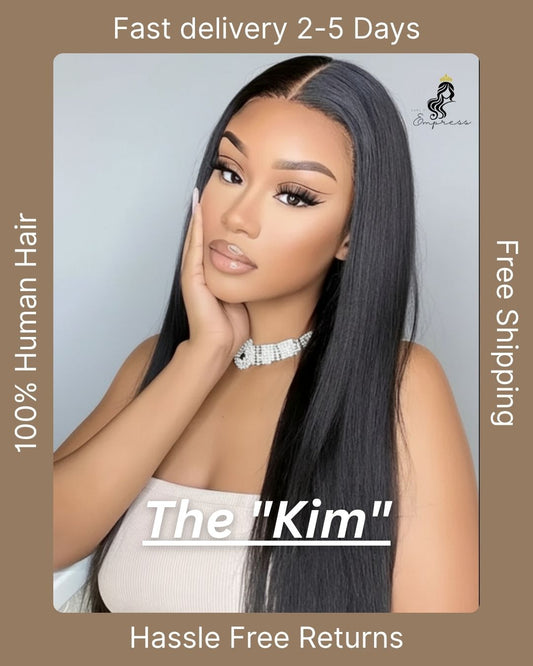 The "Kim" | Glueless "Wear & Go" | 7x5 Cap Size | Bone Straight