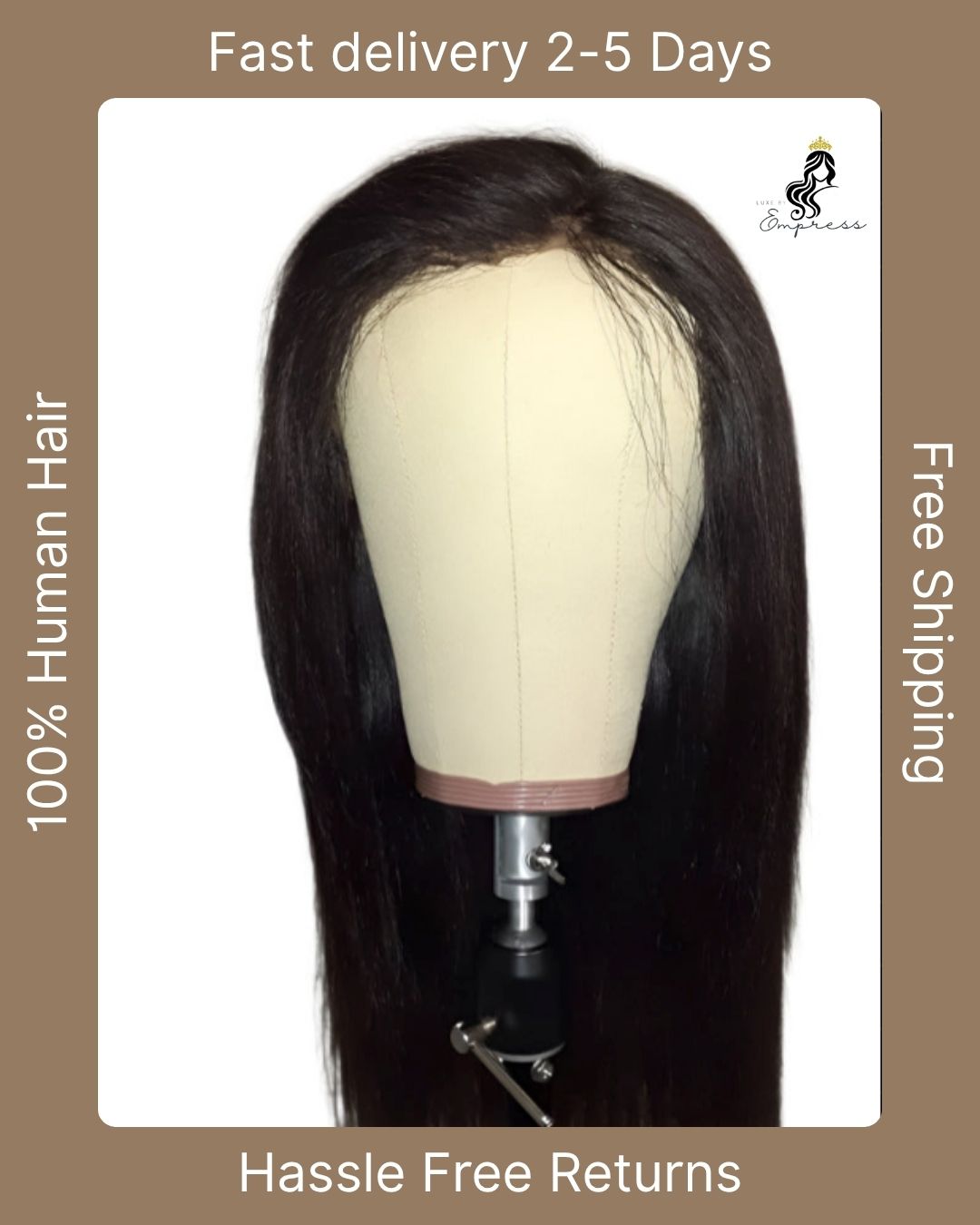 The "Kim" | Glueless "Wear & Go" | 7x5 Cap Size | Bone Straight