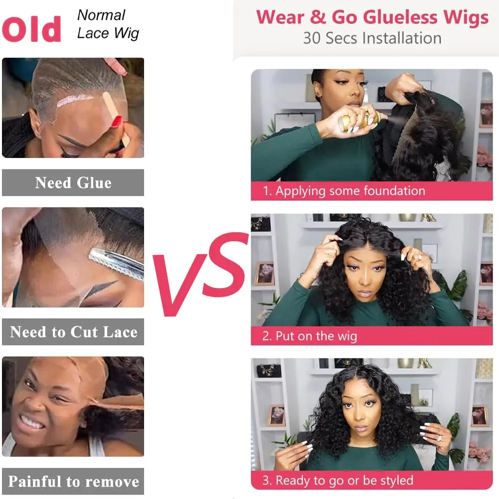 Water Wave Glueless Wear and Go 4X4