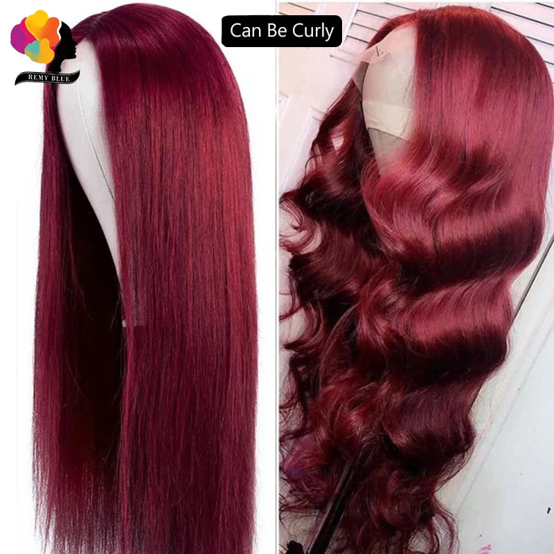 Burgundy Glueless Wig 13x4