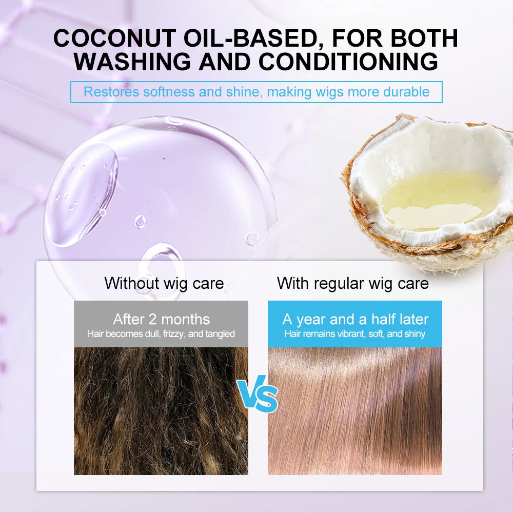 Wig Shampoo and Conditioner Kit
