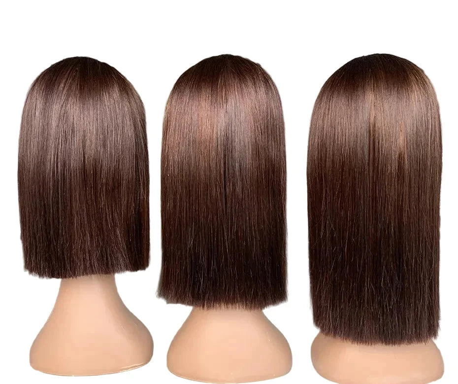The “Ciara” | Bone Straight Bob | Chocolate Brown | Vietnamese Hair