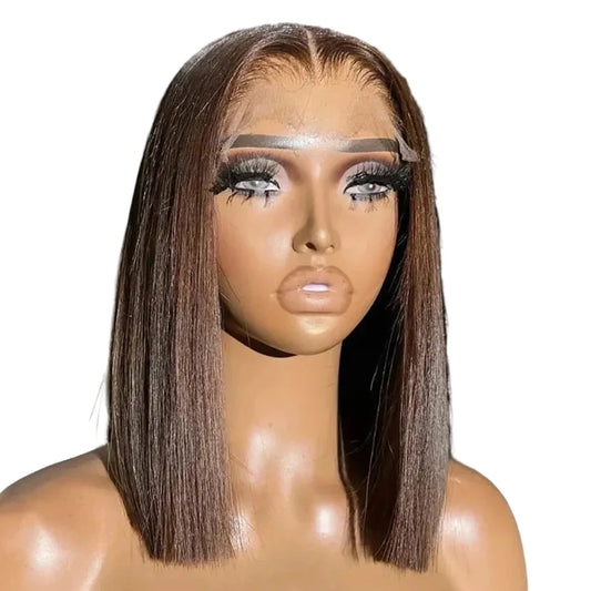 The “Ciara” | Bone Straight Bob | Chocolate Brown | Vietnamese Hair