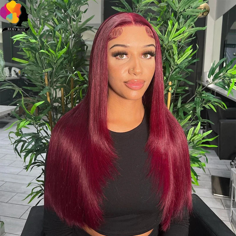 Burgundy Glueless Wig 13x4