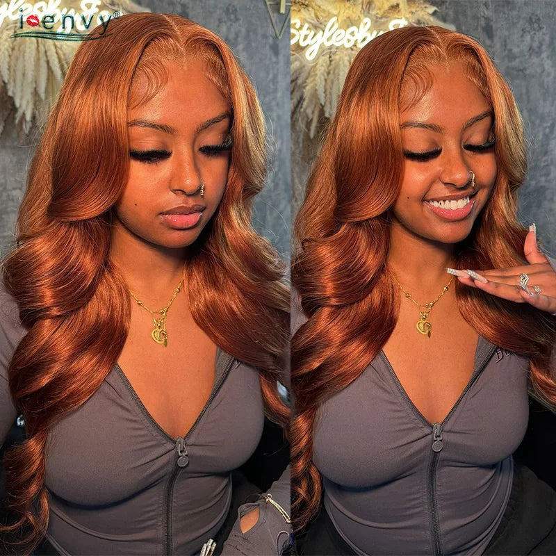 Glueless 9X6 Body Wave Wear & Go Ginger Orange