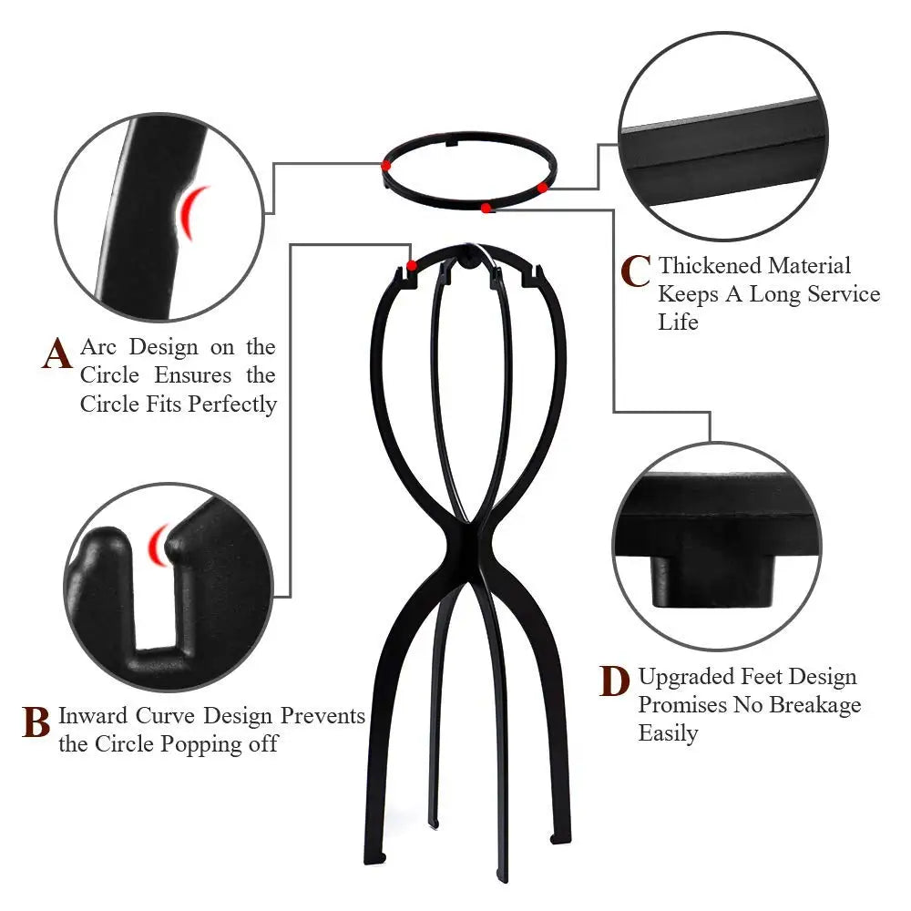 Wig Stand And Wig Storage Bag