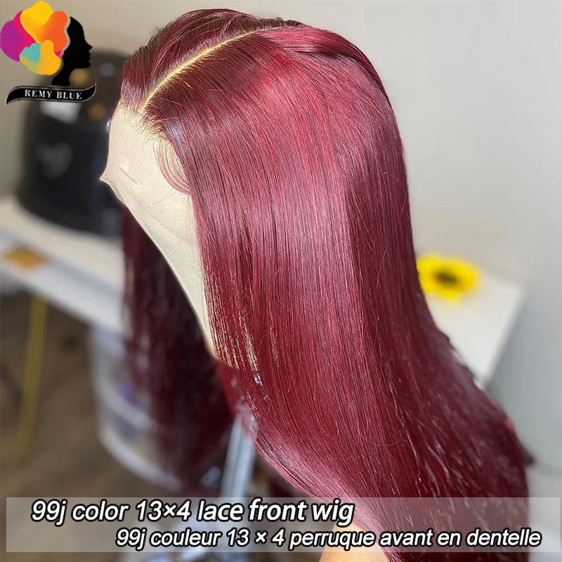 Burgundy Glueless Wig 13x4