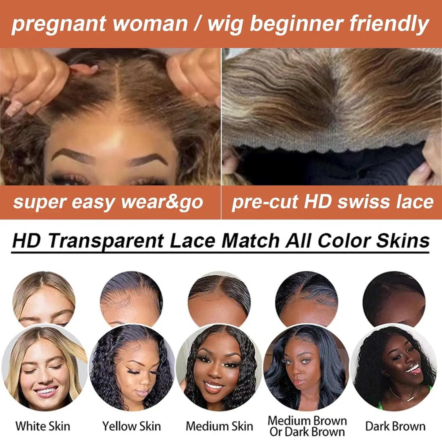 🇬🇧[UK DELIVERY ONLY] Wear Go Glueless Wig Body Wave Wig 7x5 / 6x4 / 5×5 [UK DELIVERY ONLY]
