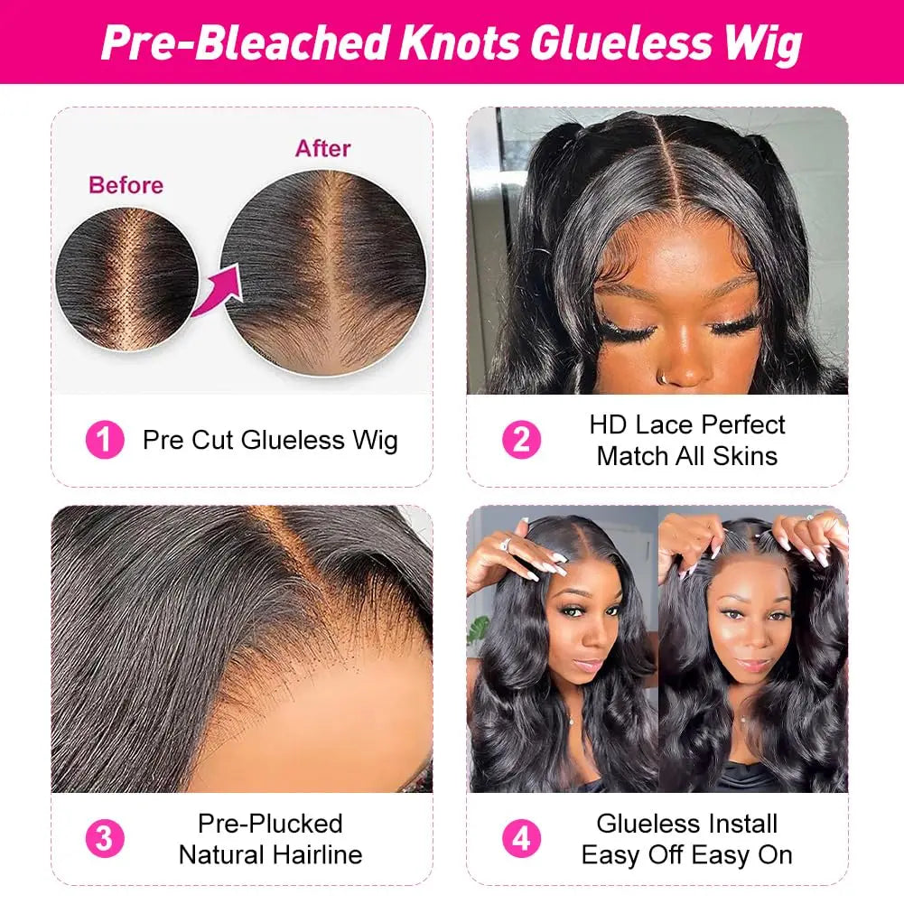 🇬🇧[UK DELIVERY ONLY] Wear Go Glueless Wig Body Wave Wig 7x5 / 6x4 / 5×5 [UK DELIVERY ONLY]