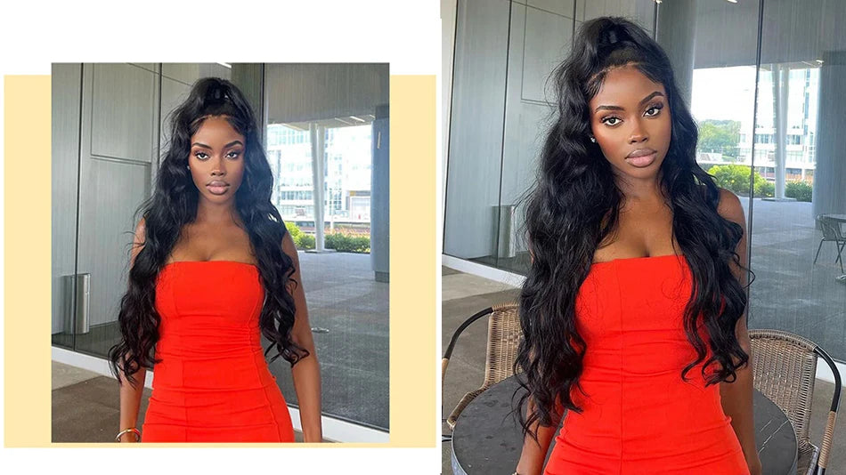 Glueless "Wear & Go" Body Wave 4x4 & 13x4 Cap Size Brazilian Hair