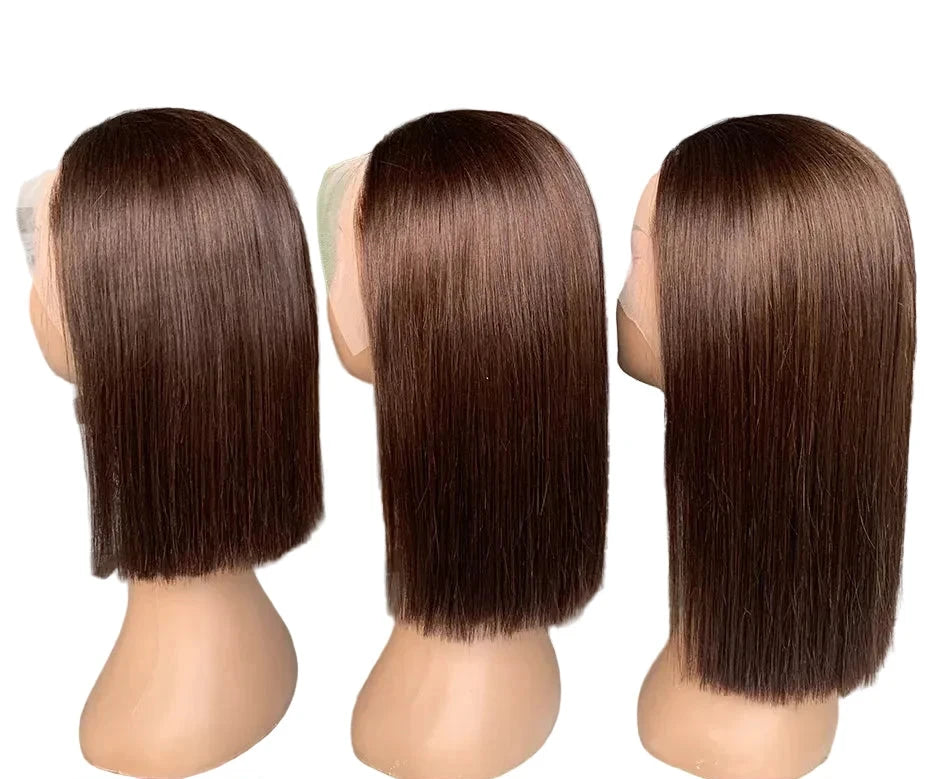 The “Ciara” | Bone Straight Bob | Chocolate Brown | Vietnamese Hair