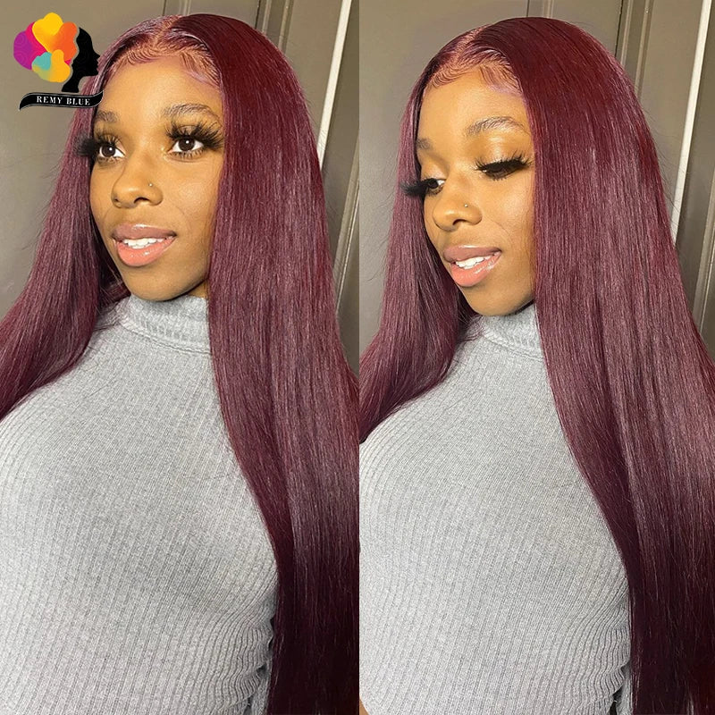 Burgundy Glueless Wig 13x4