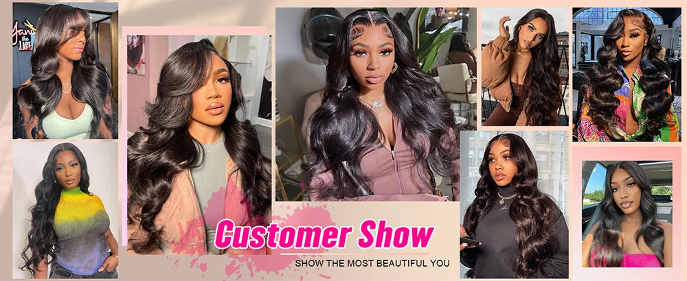 Glueless "Wear & Go" Body Wave 4x4 & 13x4 Cap Size Brazilian Hair