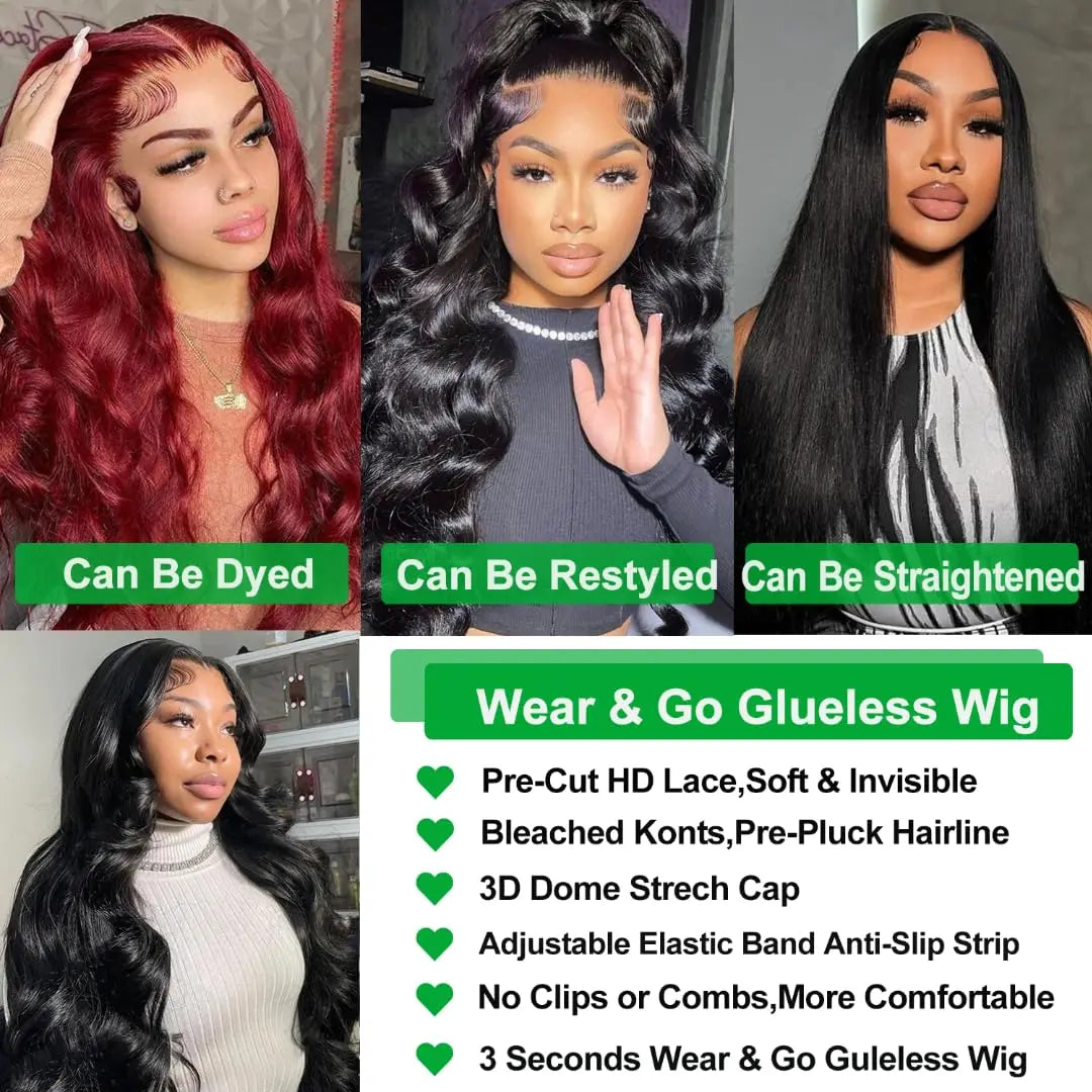 🇬🇧[UK DELIVERY ONLY] Wear Go Glueless Wig Body Wave Wig 7x5 / 6x4 / 5×5 [UK DELIVERY ONLY]