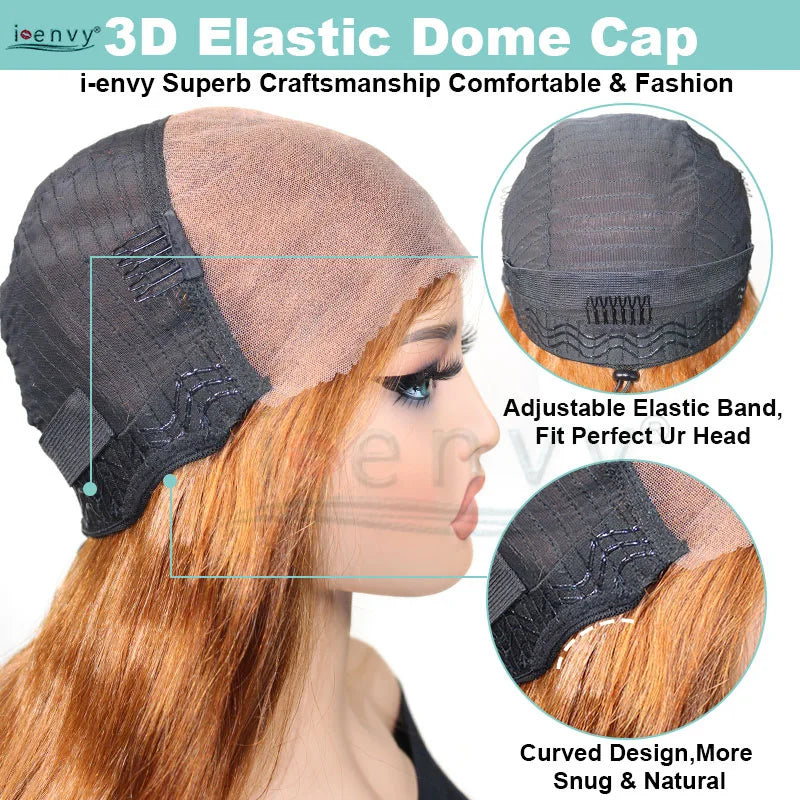 Glueless 9X6 Body Wave Wear & Go Ginger Orange