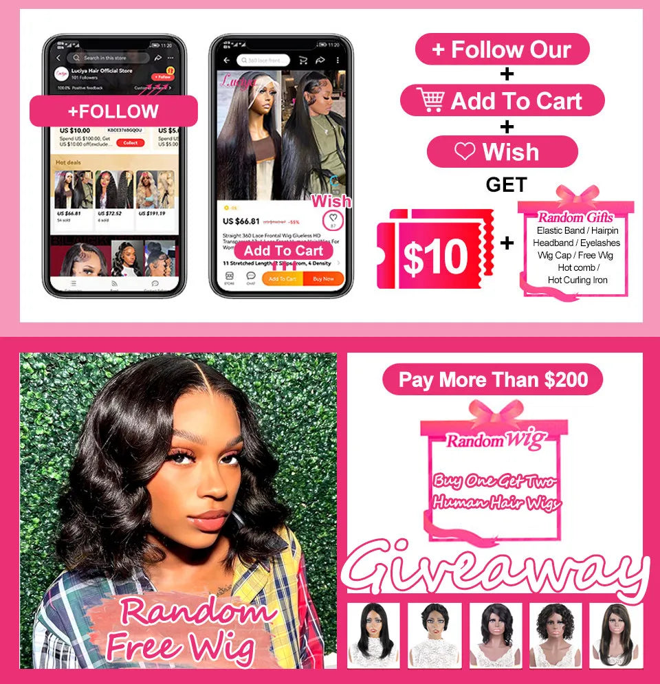 Glueless “Pull & Go” with Elastic Drawstring 250% Straight