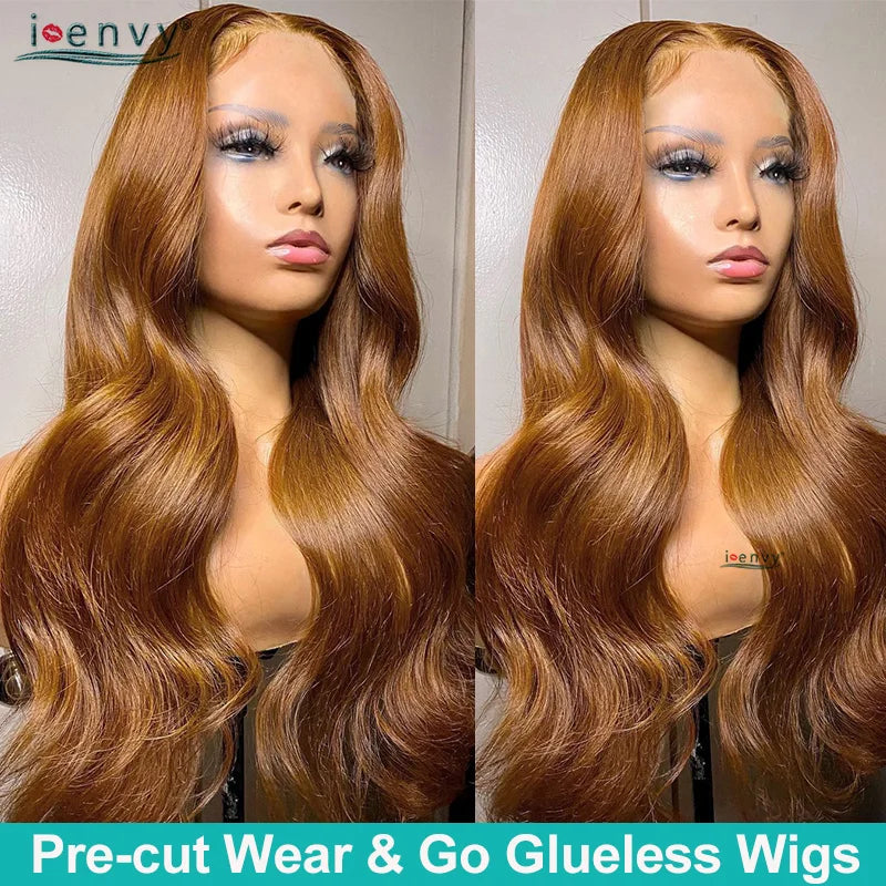 Glueless 9X6 Body Wave Wear & Go Ginger Orange