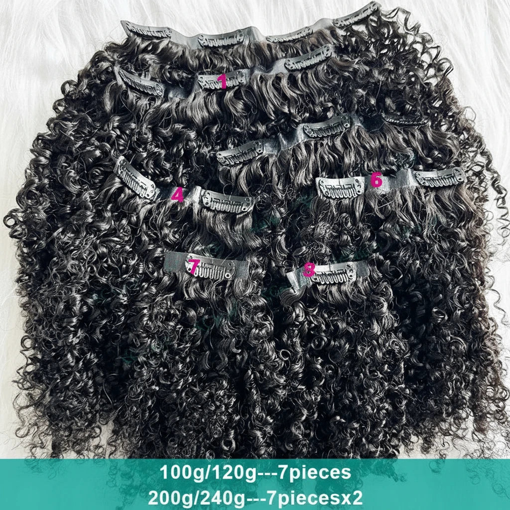 Kinky Curly | Clip In Extensions