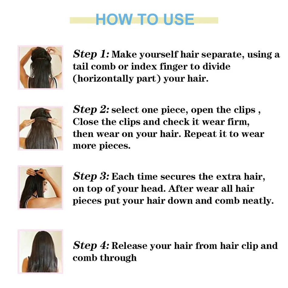 Bone Straight | Clip in Hair Extensions