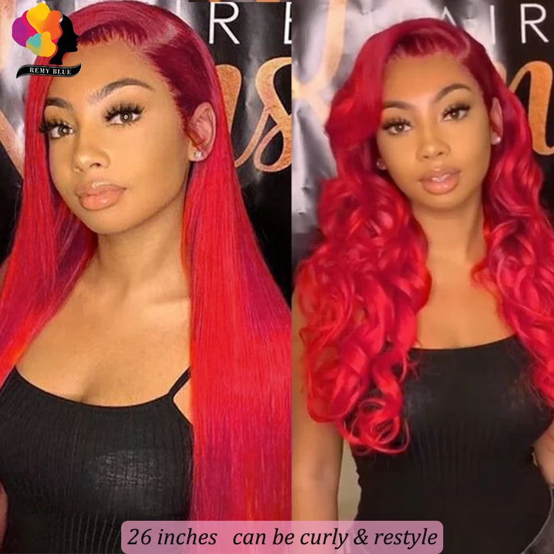 Burgundy Glueless Wig 13x4
