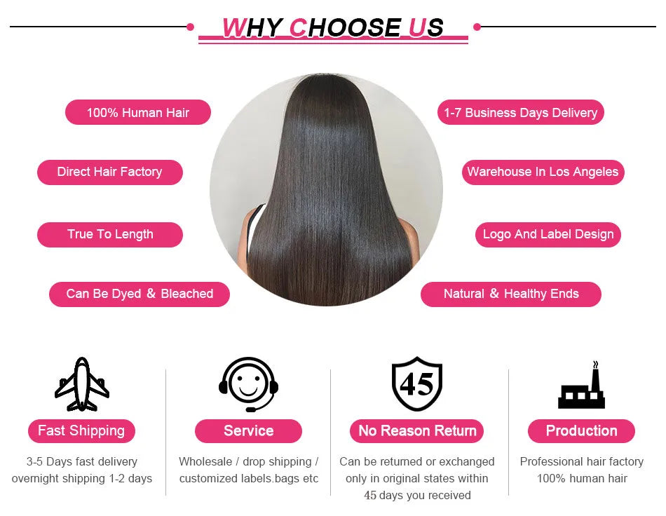 Glueless “Pull & Go” with Elastic Drawstring 250% Straight