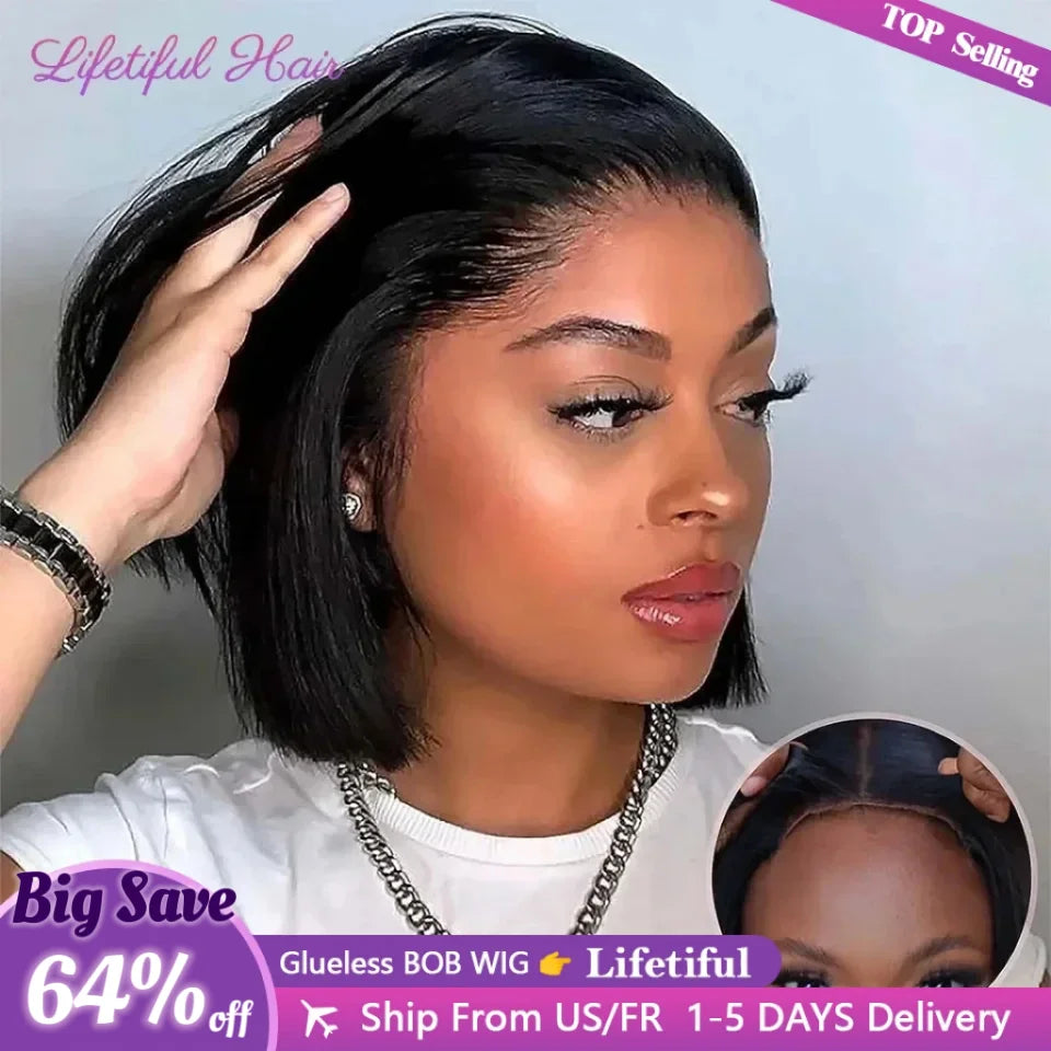 Glueless Bob 4x4 Glueless Wigs Human Hair